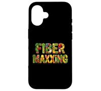 Carcasa para iPhone 16 Fiber Maxxing Healthy Food Fruit Veggie Funny Fiber Maxxing