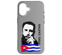 Carcasa para iPhone 16 Fidel Castro Cuba Revolution cigarro Demo Bandera