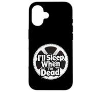 Carcasa para iPhone 16 Filmmaker Editor Horror Movie I'Ll Sleep When I'm Dead