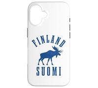 Carcasa para iPhone 16 Finlandia Suomi Alce Finlandés Finlandés Sisu Vintage