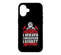 Carcasa para iPhone 16 Firefighter I Served Funny Fireman Firefighters Lovers