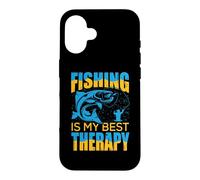 Carcasa para iPhone 16 Fishing Is My Best Therapy Fishing Lovers Outdoor Fisher