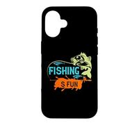 Carcasa para iPhone 16 Fishing S Fun Vintage Outdoor Funny Fisher Fishermen