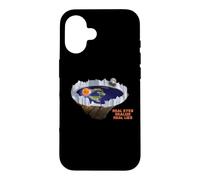Carcasa para iPhone 16 Flat le Earth with Ice Wall Real le Eyes Realize Real Mentiras