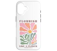 Carcasa para iPhone 16 Florece como una Flor Salmos 103:15 Fe Cristiana