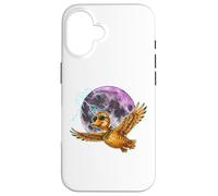 Carcasa para iPhone 16 Flying Duck Moon Night Bird Cute Duck Graphics