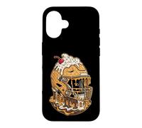 Carcasa para iPhone 16 Football Helmet Ice Cream Sundae Drip Boys Youth