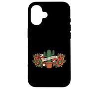 Carcasa para iPhone 16 Free Hugs Cactus Funny Old School Traditional Tattoo Style