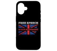 Carcasa para iPhone 16 Free Speech is Our Birthright - Anti-Woke Conservative Quote
