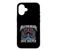 Carcasa para iPhone 16 Freediver Scuba Hold Your Breath Dive Deeper