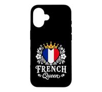 Carcasa para iPhone 16 French Queen France Flag Proud French Woman