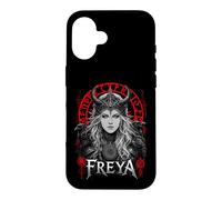 Carcasa para iPhone 16 Freya Diosa Nórdica Mitología Germánica Runas Vikingas