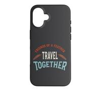 Carcasa para iPhone 16 Friendcation, Amigos de una Pluma, Viajar Juntos