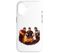 Carcasa para iPhone 16 Friends Fire Grill Brotherhood Cocinando Juntos