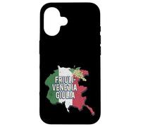 Carcasa para iPhone 16 Friuli Venezia Giulia Italia Retro Región Mapa Vintage