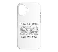 Carcasa para iPhone 16 Full of Rage and Whimsy Boho Cottagecore Mushroom Whimsical