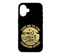Carcasa para iPhone 16 Fun Folk Music Camping Trip Take Me To The Campfire Stage