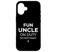 Carcasa para iPhone 16 Fun Uncle On Duty Do Not Panic Hermano Hermano