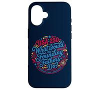 Carcasa para iPhone 16 Fundadores Revolución USA 250 Patriot