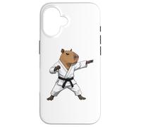 Carcasa para iPhone 16 Funny Capybara Doing Karate Samurai Ninja Capybara