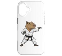 Carcasa para iPhone 16 Funny Capybara Doing Karate Samurai Ninja Capybara