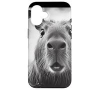 Carcasa para iPhone 16 Funny Capybara Selfie con ovnis
