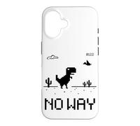 Carcasa para iPhone 16 Funny Cute Pixel Offline T-Rex Game, Cool Dino Game, Gaming