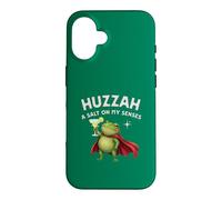 Carcasa para iPhone 16 Funny Frog Knight Huzzah Salt On My Senses Margarita Sarcasmo