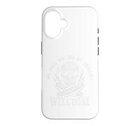 Carcasa para iPhone 16 Funny Grilling Dad Salchichas Griller Humor Grunge Skull