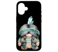 Carcasa para iPhone 16 Funny Indian Tribal Graphic Cute Native American GNOME Mom