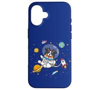 Carcasa para iPhone 16 Funny Kawaii Kids Boys Girls Space Aussie Dog Lover