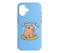 Carcasa para iPhone 16 Funny Kids Kawaii Meme Chill Rage Consumes Me Capybara Vibes
