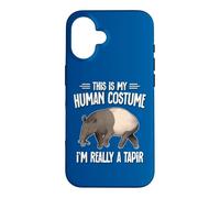 Carcasa para iPhone 16 Funny Mens Womens Kids Human Costume Really A Tapir Lover