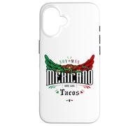 Carcasa para iPhone 16 Funny Mexican Food Lover Spanish Team Slang Words Dichos