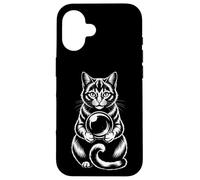 Carcasa para iPhone 16 Funny Mystic Cat - Bola de Cristal adivinación