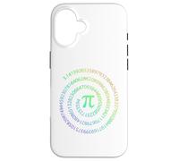 Carcasa para iPhone 16 Funny Pi Day Spiral Pi Day Math Lover Spiral Matemáticas Profesor