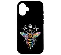 Carcasa para iPhone 16 Funny Queen Bee Moon Fases Corona Celestial