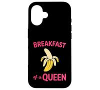 Carcasa para iPhone 16 Funny Queen Girl Adult Sport Quote Breakfast of Champions