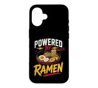 Carcasa para iPhone 16 Funny Ramen Saying Humor Joke Gag Powered by Noodles
