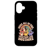 Carcasa para iPhone 16 Funny Rehenes Rainbow Vintage Cartoon Dicho