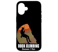 Carcasa para iPhone 16 Funny Rock Climbing Mountaineering Rock Climber Gift