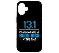 Carcasa para iPhone 16 Funny Running 13.1 Miles Half Marathon