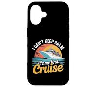 Carcasa para iPhone 16 Funny Sailing I Can't Keep Calm Es mi Primer Crucero