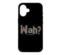 Carcasa para iPhone 16 Funny What IFS One Word Cita para La Gente Gracioso Hey Wah