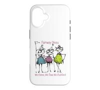 Carcasa para iPhone 16 Funny Women Golf Fairway Divas Vinimos, vimos, Clubes