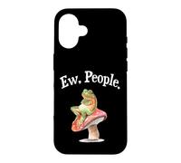 Carcasa para iPhone 16 Funny Womens Cottagecore Art EW People Antisocial Frog Lover