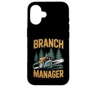 Carcasa para iPhone 16 Funny Woodworker Logger Branch Manager Arborist Lineman Work
