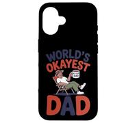 Carcasa para iPhone 16 Funny World'S Okayest Dad Relajante Padre Divertido