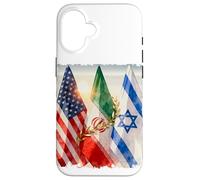 Carcasa para iPhone 16 Furia épica, león rugiente, Libertad - América Israel Irán Paz