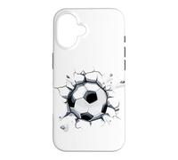 Carcasa para iPhone 16 Fútbol Amor Futbolista Europeo Funny Ball Burst Goal